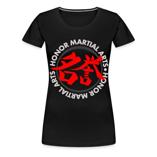 Honor Martial Arts Kanji Design Light Shirts - Women's Premium T-Shirt