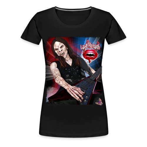 Last Breath: Vampire Guitarist Necro - Women's Premium T-Shirt