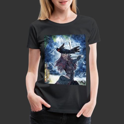 Undead Angel Vampire Pirate Captain Jacquotte F003 - Women's Premium T-Shirt