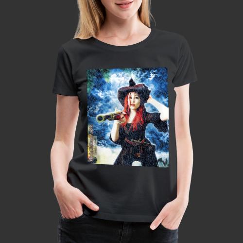 Undead Angel Vampire Pirate Captain Jacquotte F001 - Women's Premium T-Shirt