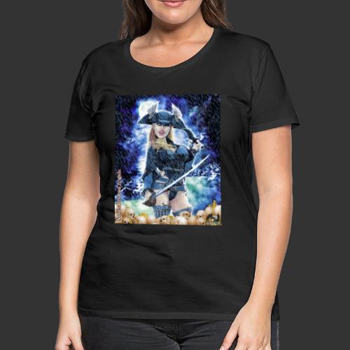 Undead Angel Vampire Pirate Rusila F006-NS - Women's Premium T-Shirt