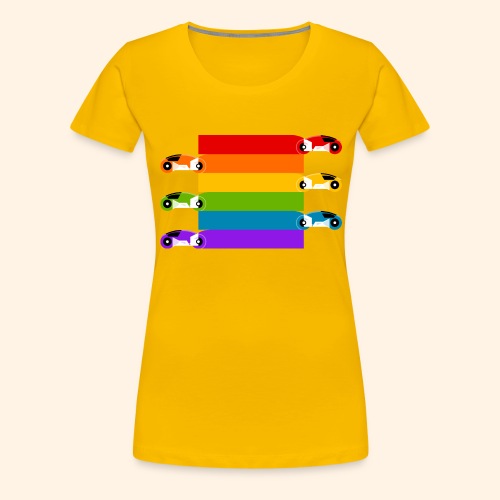 Pride on the Game Grid - Women's Premium T-Shirt