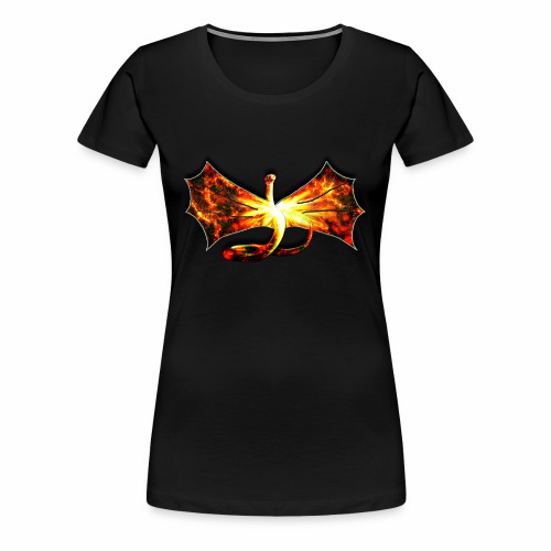Flaming winged Serpent - Women's Premium T-Shirt