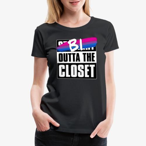 Bi Outta the Closet - Bisexual Pride - Women's Premium T-Shirt