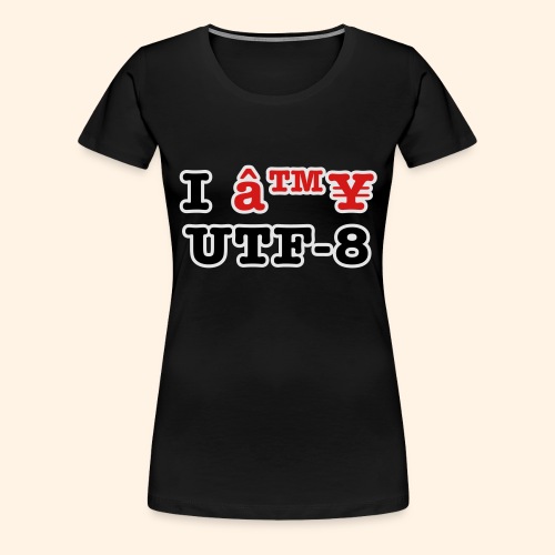 I â™¥ UTF-8 - Women's Premium T-Shirt