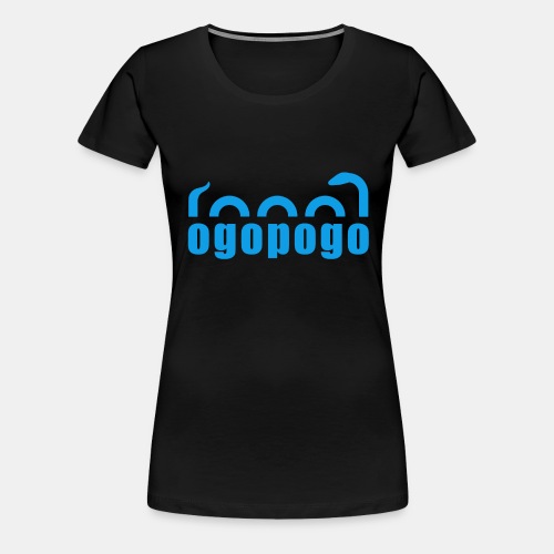 Ogopogo Fun Lake Monster Design - Women's Premium T-Shirt