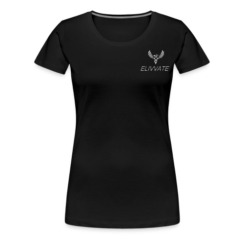 Official White Elivvate Logo - Women's Premium T-Shirt
