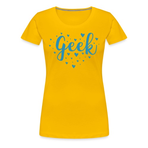 cute geek heart - Women's Premium T-Shirt