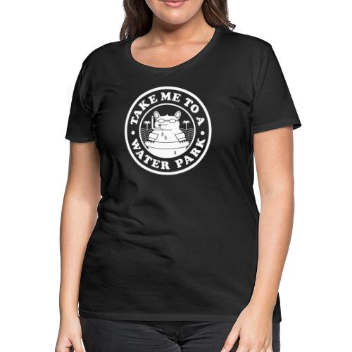 Water Park Bear White png - Women's Premium T-Shirt