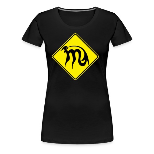 Australian Road Sign Scorpio symbol - Women's Premium T-Shirt