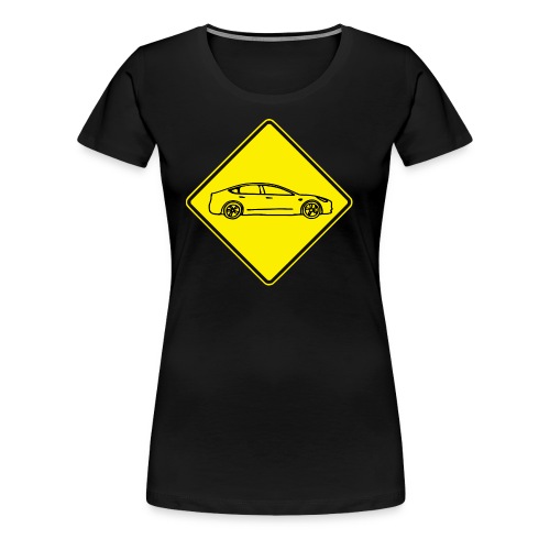 Australian Road Sign Tesla Model 3 - Women's Premium T-Shirt
