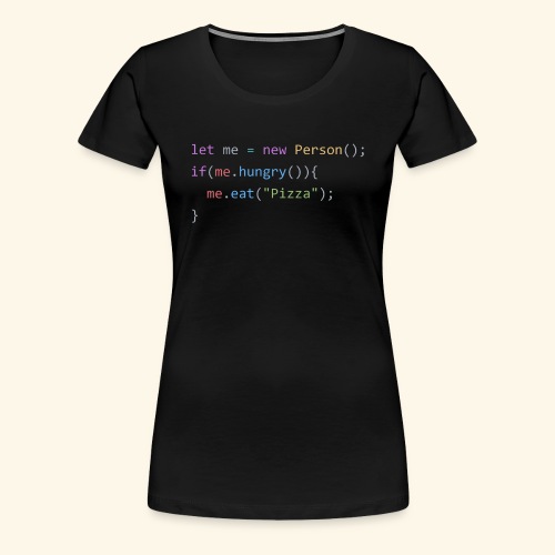 Pizza Code - Colored Version - Women's Premium T-Shirt