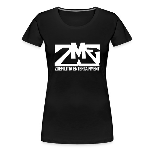 Zoe logo white - Women's Premium T-Shirt