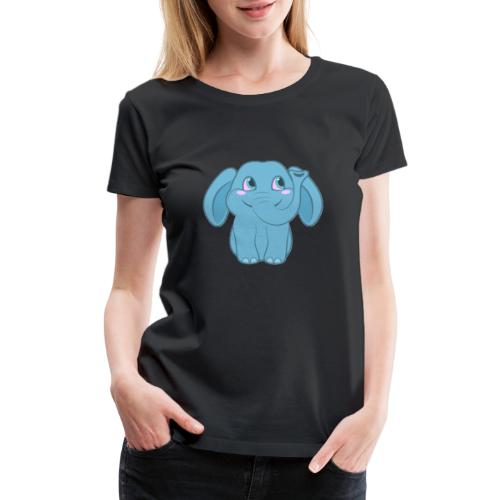 Baby Elephant Happy and Smiling - Women's Premium T-Shirt