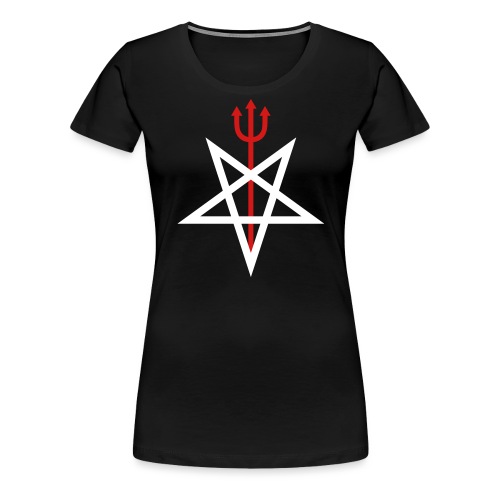 Pitchfork Pentagram - Women's Premium T-Shirt