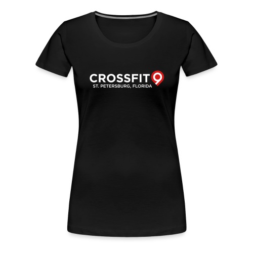 CrossFit9 Classic (White) - Women's Premium T-Shirt