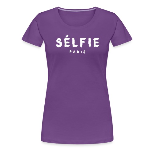 selfie wht - Women's Premium T-Shirt