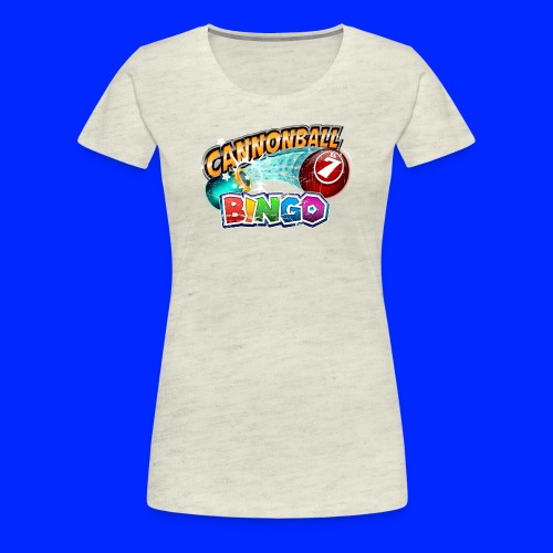 Vintage Cannonball Bingo Logo - Women's Premium T-Shirt