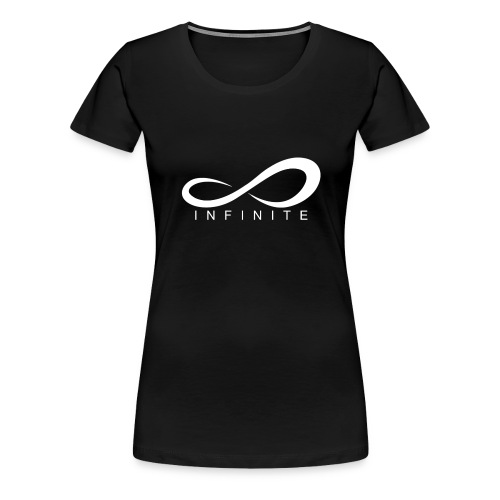 Infinite Logo in White Women's Hoodie - Women's Premium T-Shirt