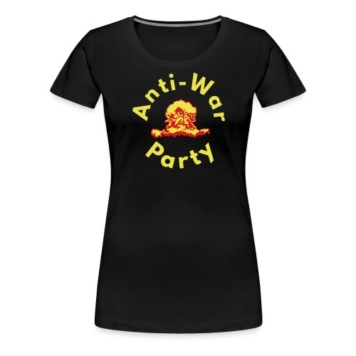 anti-war party yellow - Women's Premium T-Shirt