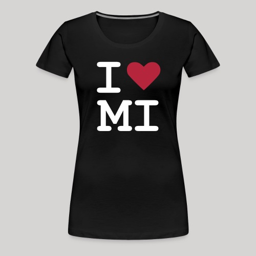 I heart MI - Women's Premium T-Shirt