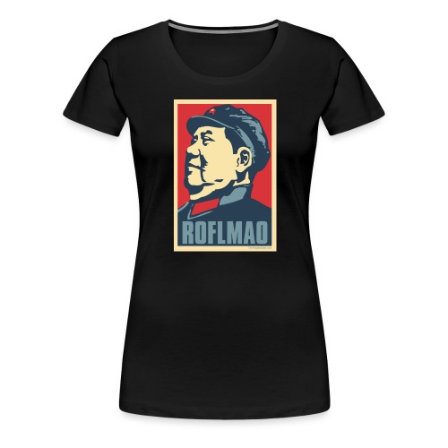 Mao: Obama Poster Parody - Women's Premium T-Shirt