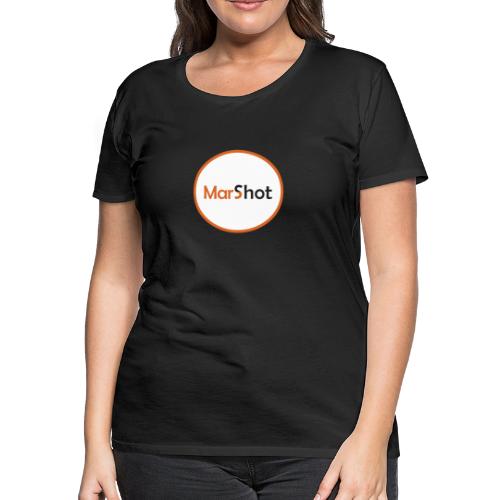 MarShot Logo - White - Women's Premium T-Shirt