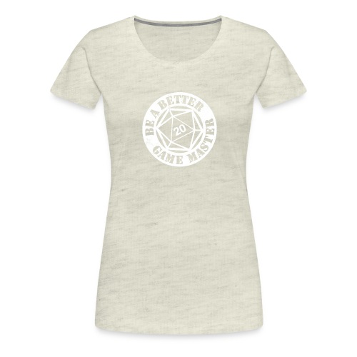 BaBGM Logo (White) - Women's Premium T-Shirt