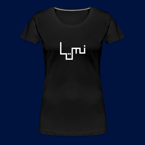 Lüminism logo, white - Women's Premium T-Shirt