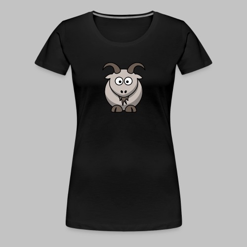 lemmling Cartoon goat 800 - Women's Premium T-Shirt