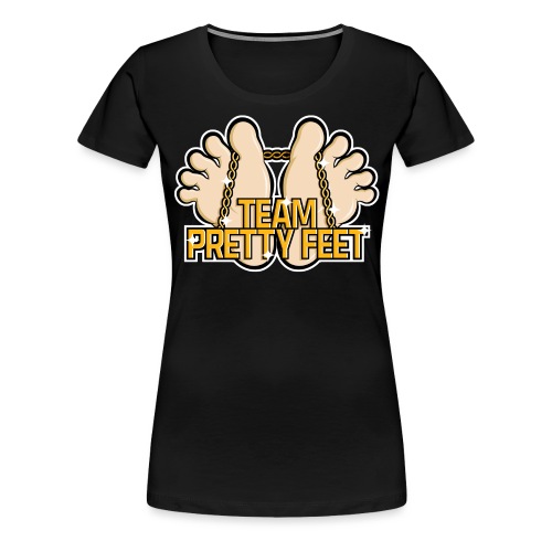 Team Pretty Feet™ Gold Chain (Kawaii Style) - Women's Premium T-Shirt