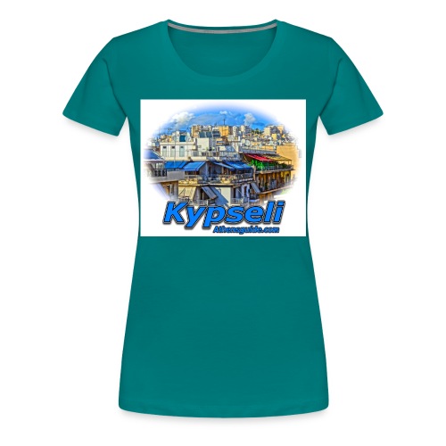 Kypseli apartments jpg - Women's Premium T-Shirt