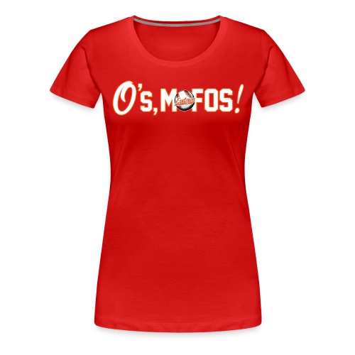 mofos orange 1 2 png - Women's Premium T-Shirt