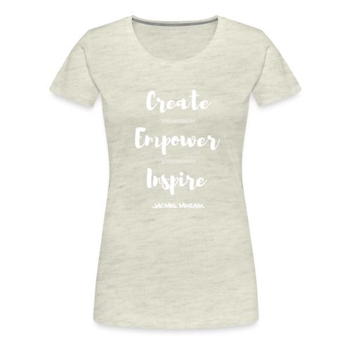 CEI White Brush Font - Women's Premium T-Shirt