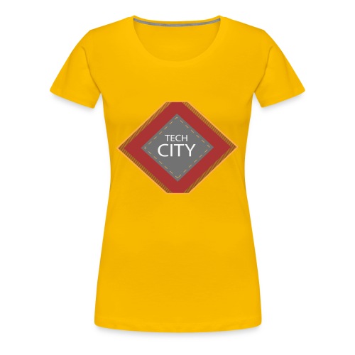 orangetechcitySHIRT102016 png - Women's Premium T-Shirt