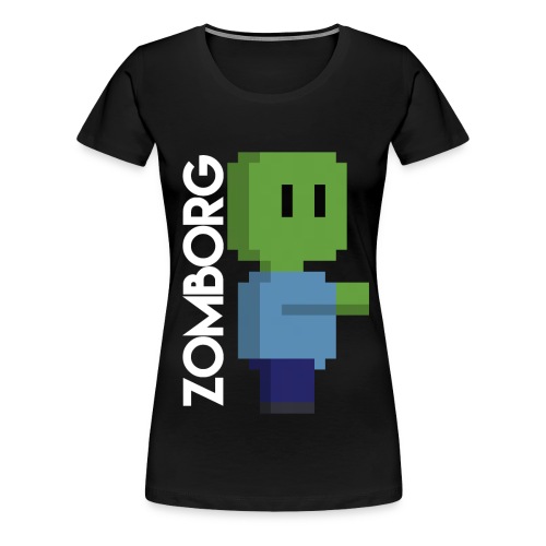 Minecraft Zombie Pixel art Mug - Women's Premium T-Shirt