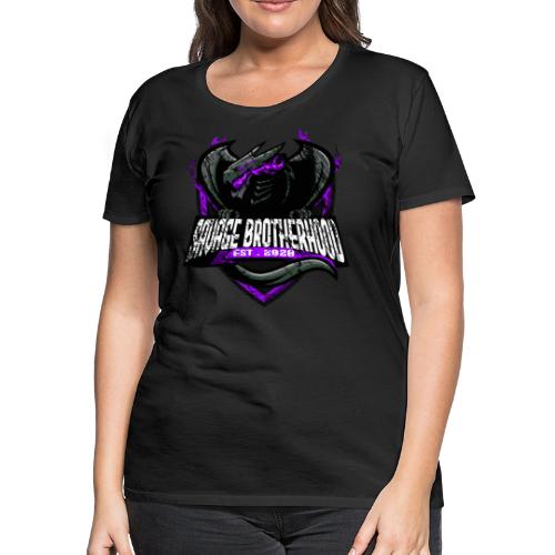 SAVAGE BROTHERHOOD Stamped Logo Purple - Women's Premium T-Shirt