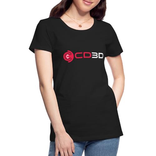CD3D White Front/CinemaDraft Logo Back - Women's Premium T-Shirt