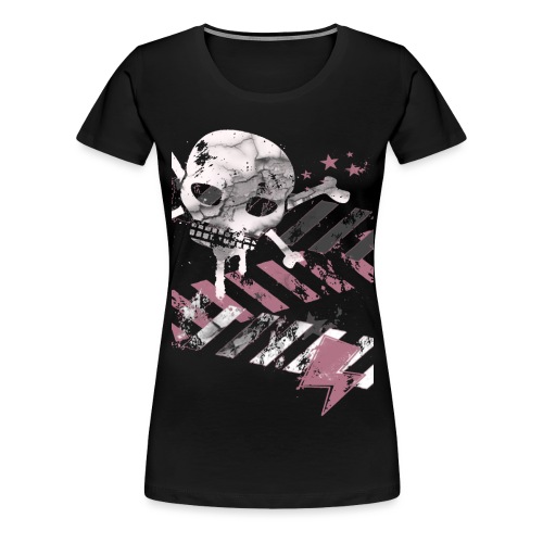 Elliz Cracked Skull Tee - Women's Premium T-Shirt
