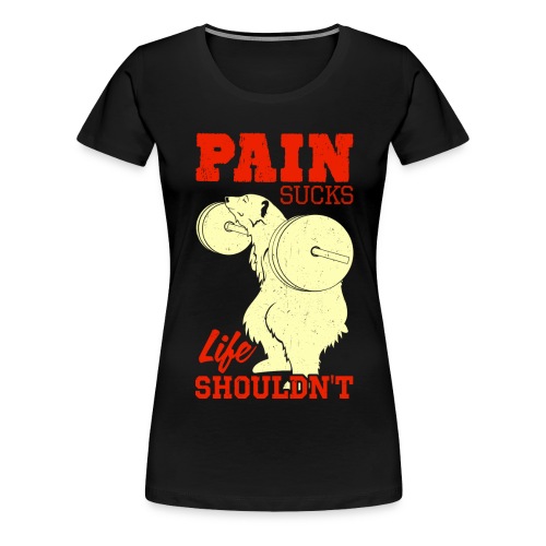 mattsinsd Bear barbell squat design png - Women's Premium T-Shirt