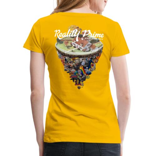 Reality Prime (On Color, Back Design) - Women's Premium T-Shirt