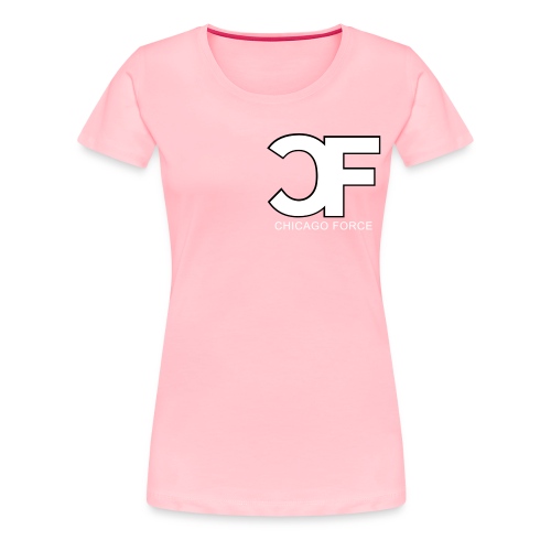 CF Logo Original vector w Chicago Force - Women's Premium T-Shirt