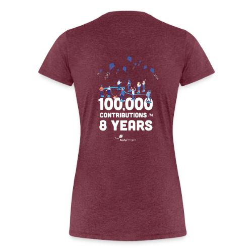 Zephyr 100,000 Contributions - Women's Premium T-Shirt