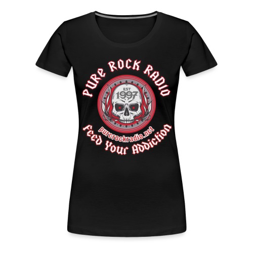 PUREROCKRADIO darkback radioflag PNG png - Women's Premium T-Shirt