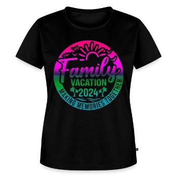 Family Vacation 2024 Beach Matching Family Summer - Women's Premium T-Shirt - black - Front - Selfina (174cm)