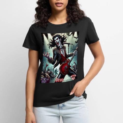 Monster Mosh 2024 Tour Drac on Guitar (D-002R) - Women's Premium T-Shirt