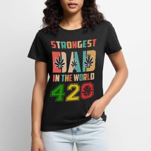 Chucklesome 420 Dad Loves Herb Weed Marijuana - Women's Premium T-Shirt