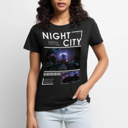 Night City Japan Town - Women's Premium T-Shirt
