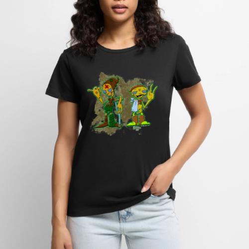 Ongher's UFO Hitchhiking Aliens - Women's Premium T-Shirt