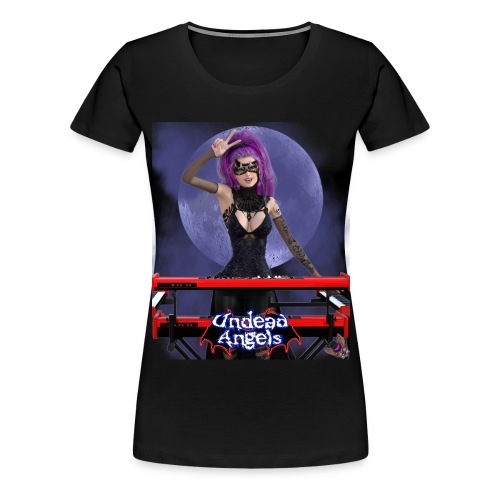 Undead Angels: Vampire Keyboardist Luna Full Moon - Women's Premium T-Shirt